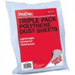 Rodo Rodo 12x9ft Polythene Dustsheets 3 Pack