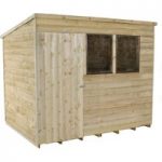 Forest Forest 8x6ft Pent Overlap Pressure Treated Shed (Assembled)