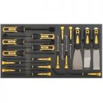 Sealey Sealey 18 Piece Tool Tray with Hook & Scraper Set