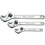 Clarke Clarke CHT104 3-Pce Adjustable Wrench Set