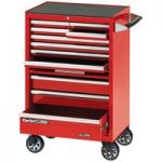 Clarke Clarke CBB211DF 26” 11 Drawer Mobile Cabinet with Front Cover – Red