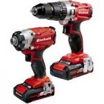 Einhell Power X-Change Einhell Power X-Change 18 V Li-Ion Combi/Impact Driver Twin Pack with 2×2.0Ah Batteries
