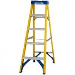 Werner Werner Fibreglass Swingback Stepladder Trade 5 Tread