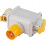 110Volt Clarke 2-Way Adaptor Plug 16A 110V