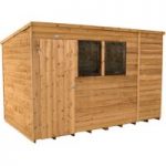 Forest Forest 10x6ft Pent Overlap Dipped Shed (Assembled)