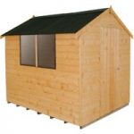 Forest Forest 6x8ft Apex Shiplap Dipped Shed with Corrugated Roof (Assembled)