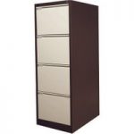 Steelco Steelco 4DFCM 4 Drawer Filing Cabinets (Brown/ Beige)