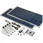 Solar Technology International PV Logic 2 x 150Wp Narrowboat Kit with Alloy Brackets
