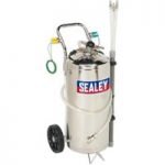 Sealey Sealey TP200S Air Operated Fuel Drainer 40L Stainless Steel