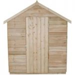 Forest Forest 6x8ft Apex Overlap Pressure Treated Shed with Corrugated-Roof (Assembled)
