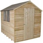 Forest Forest 6x8ft Apex Overlap Pressure Treated Shed