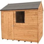 Forest Forest 8x6ft Reverse Apex Overlap Dipped Shed