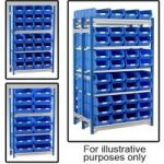 Machine Mart Xtra Barton Toprax Double Initial Bay with 56 TC5 Bins & 6 Shelves