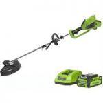 Greenworks Greenworks GWGD40BCK2 40V 2 in 1 Trimmer with 2Ah Battery and Charger