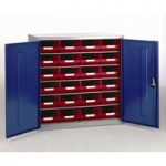 Barton Storage Barton Topstore Container Cabinet with 24 x TC4 Red Containers