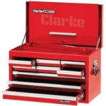 Clarke Clarke CBB209DF 26” 9 Drawer Tool Chest with Front Cover – Red