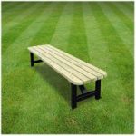 Rutland County Rutland County SKRB7 Ketton Steel Bench Rounded 7ft