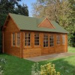 Forest Forest 5.5 x 4m Cheviot Log Cabin