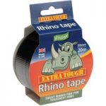 Ultratape Ultratape 50mm x 20m Extra Tough Black Cloth Rhino Tape