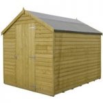 Shire Shire Overlap 7′ x 5′ Single Door Shed (Pressure Treated)