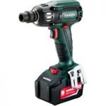 Metabo Metabo SSW 18 LTX 400 BL Cordless Impact Wrench with 2×4.0Ah Batteries
