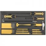 Machine Mart Xtra Sealey S01131 23 Piece Tool Tray with Prybar, Hammer & Punch Set