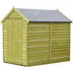 Shire Shire Overlap 6′ x 4′ Single Door Shed (Pressure Treated)