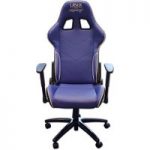 Laser Laser 6655 Racing Office Chair (Blue/White)