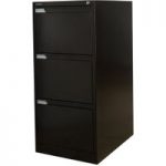 Steelco Steelco 3DFCMX 3 Drawer Filing Cabinet (Black)