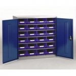 Barton Storage Barton Topstore 12026 5 Shelf Cabinet with 24 x TC4 Blue Bins
