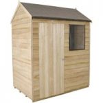 Forest Forest 6x4ft Reverse Apex Overlap Pressure Treated Shed