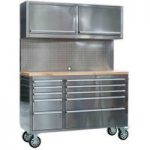 Sealey Sealey AP5510SS Mobile 10 Drawer Stainless Steel Cabinet with Backboard