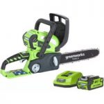 Greenworks Greenworks GWG40CS30K2 40V 300mm Chainsaw with 2Ah Battery and Charger