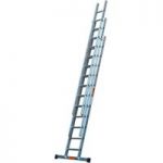 T. B. Davies TB Davies 3m Pro Trade 3 Section Extension Ladder with Stabiliser Bar