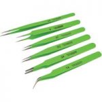 Machine Mart Epoxy Coated Tweezers 6 piece set