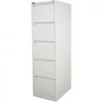 Steelco Steelco 5DFCM 5 Drawer Filing Cabinet (Light Grey)
