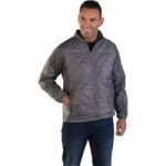 Aqua Aqua Lightweight Quilted Interactive Jacket Large Grey