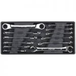 Sealey Sealey TBT13 12 Piece Ratchet Ring & Flare Nut Spanner Set