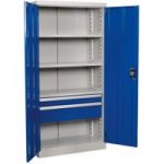 Sealey Sealey APICCOMBO2 Industrial Cabinet 2 Drawer 3 Shelf 1800mm