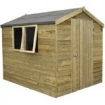 Forest Forest 6x8ft Apex Pressure Treated Shiplap Shed (Assembled)