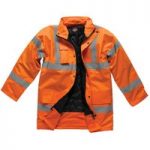 Dickies Dickies SA22045 Hi-Vis Motorway Safety Jacket (Orange) – Small
