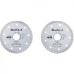 Machine Mart 2 Piece Turbo 115mm (4.5″) Diamond Discs