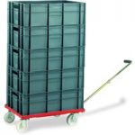 Barton Storage Barton Storage 88880-01WH/6420 Euro Container Dolly With Handle & 5 x 40ltr Containers