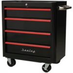 Sealey Sealey AP28204BR 4 Drawer Retro Style Rollcab (Black and Red)