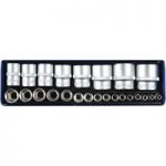 Laser Laser 6919 24 Piece 1/4” & 1/2” Drive Metric Socket Set