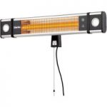 Clarke Clarke CFI1800L 1800W Carbon Fibre Infrared Wall Heater With LED Lights