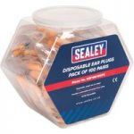 Sealey Sealey SSP18D100PK Ear Plugs Disposable Pack of 100 Pairs
