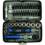 Laser Laser 5960 38 Piece Socket & Bit Set 1/4″Drive