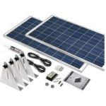 Solar Technology International PV Logic 2 x 120Wp Narrow Boat Kit with Alloy Brackets