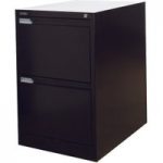 Steelco Steelco 2DFCMX 2 Drawer Filing Cabinet (Black)